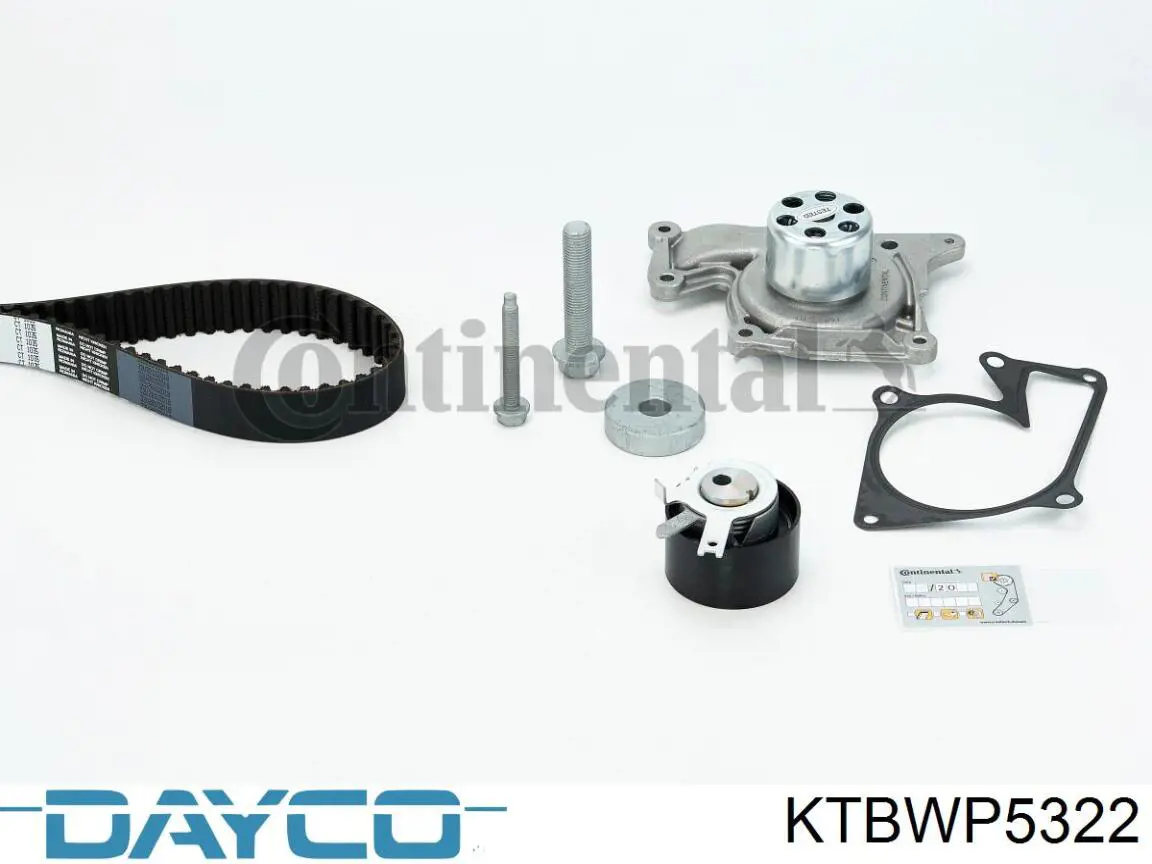 Pasek rozrządu, zestaw Dayco KTBWP5322 cena, od 171,90 USD