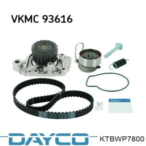 Pasek rozrządu, zestaw Dayco KTBWP7800 cena, od 160,94 USD