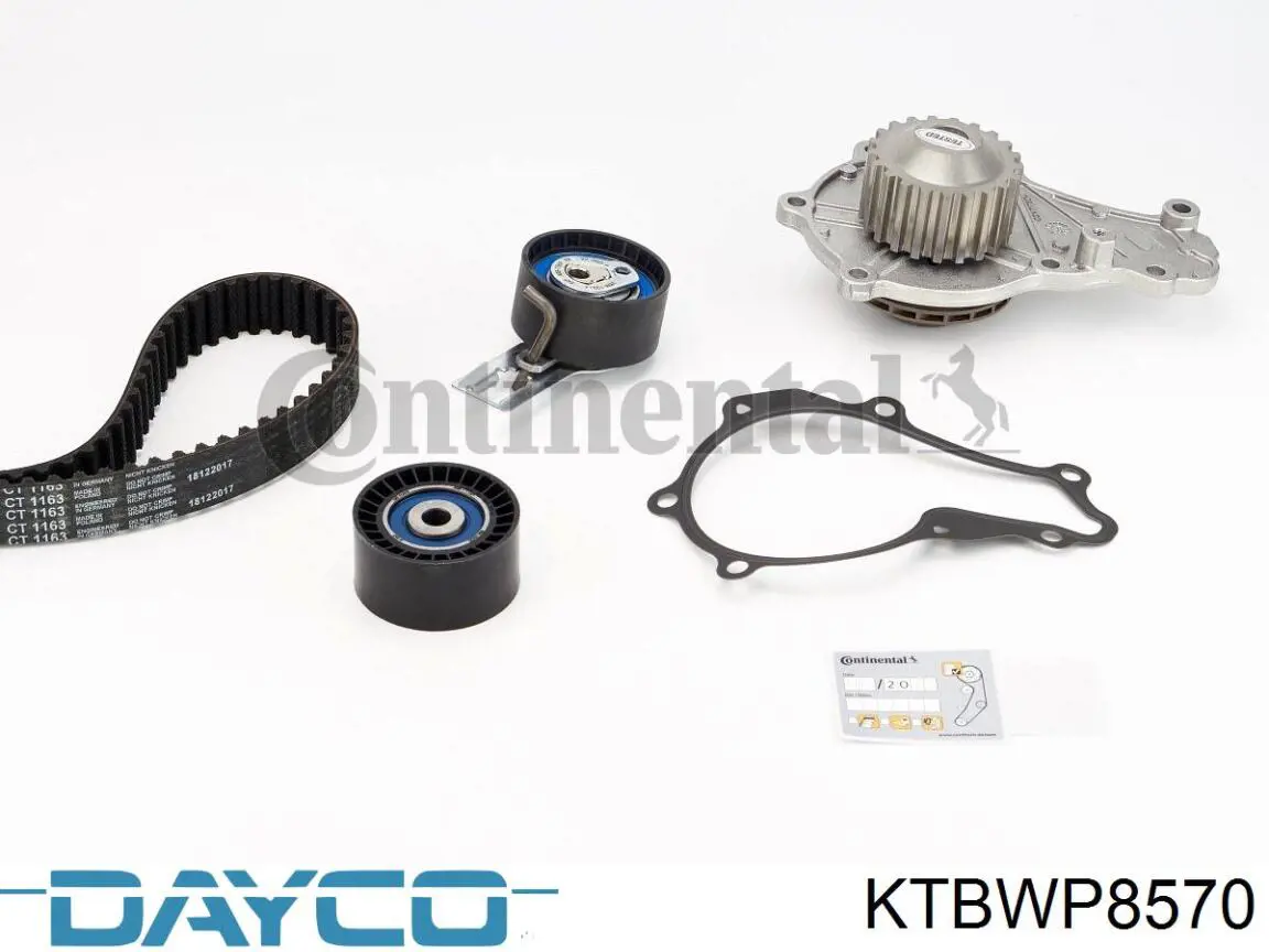 Do koszyka KTBWP8570 Dayco Pasek rozrządu, zestaw
