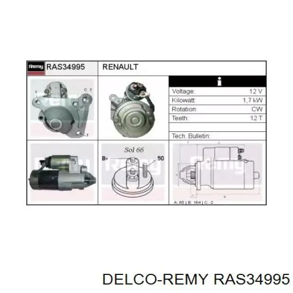 CS1252 REMA-PARTS rozrusznik