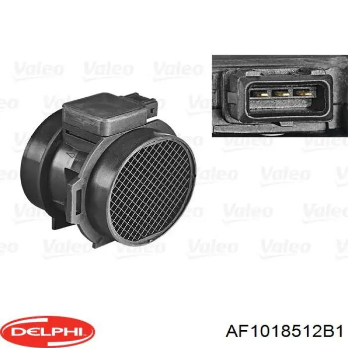 Czujnik przepływu powietrza, przepływomierz powietrza M.A.F. Delphi AF1018512B1 cena, od 43,88 USD