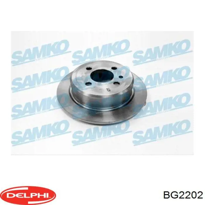 Tarcza hamulcowa tylna Delphi BG2202 cena, od 37,57 USD
