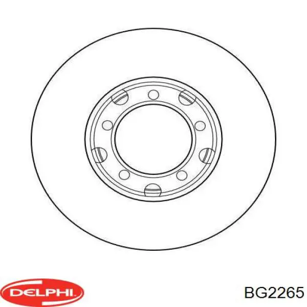 Do koszyka BG2265 Delphi Tarcza hamulcowa przednia