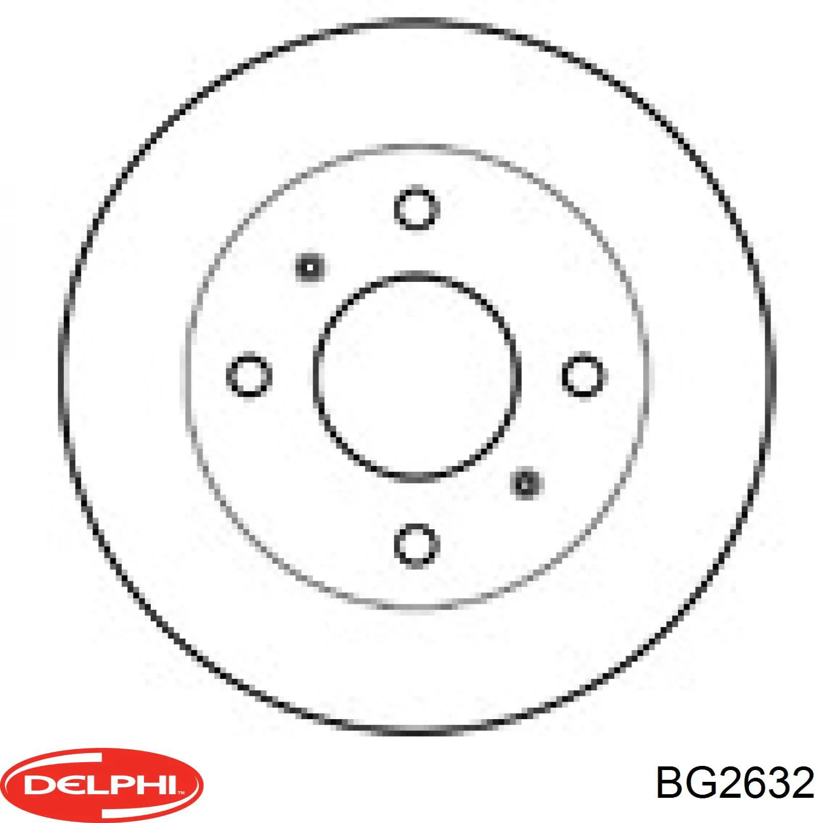 BG2632 Delphi tarcza hamulcowa przednia