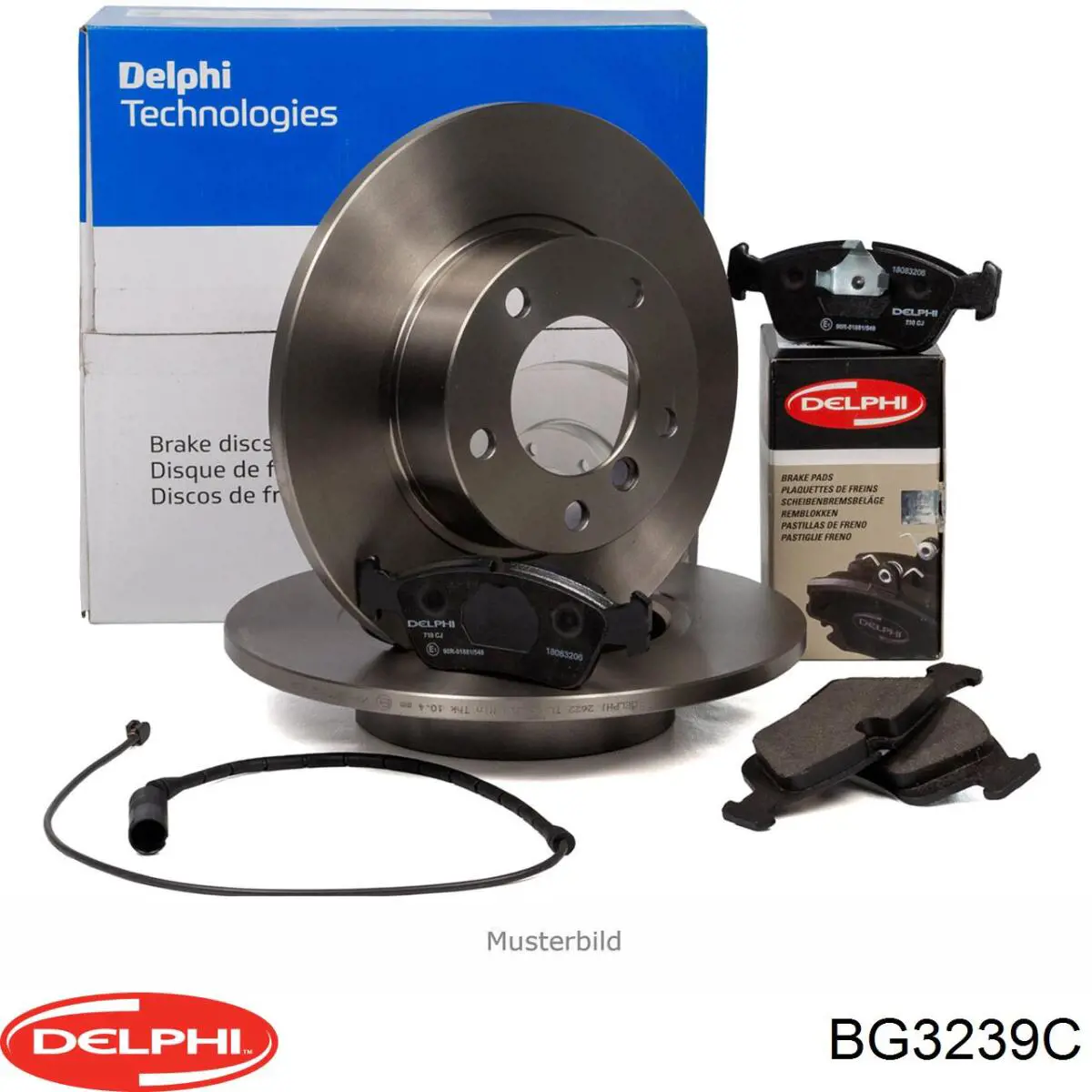 Do koszyka BG3239C Delphi Tarcza hamulcowa tylna