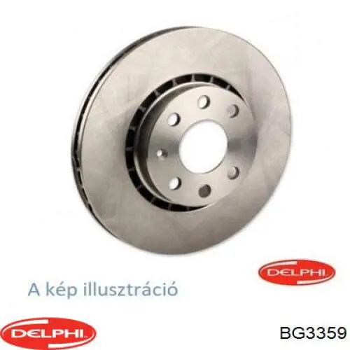 BG3359 Delphi Tarcza hamulcowa przednia