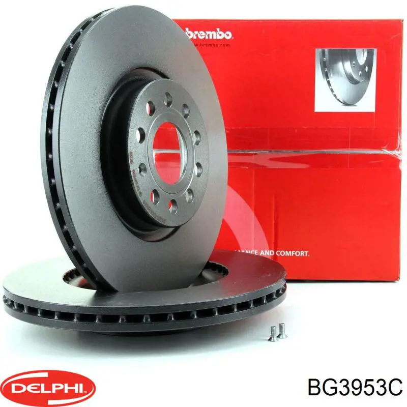 Do koszyka BG3953C Delphi Tarcza hamulcowa przednia