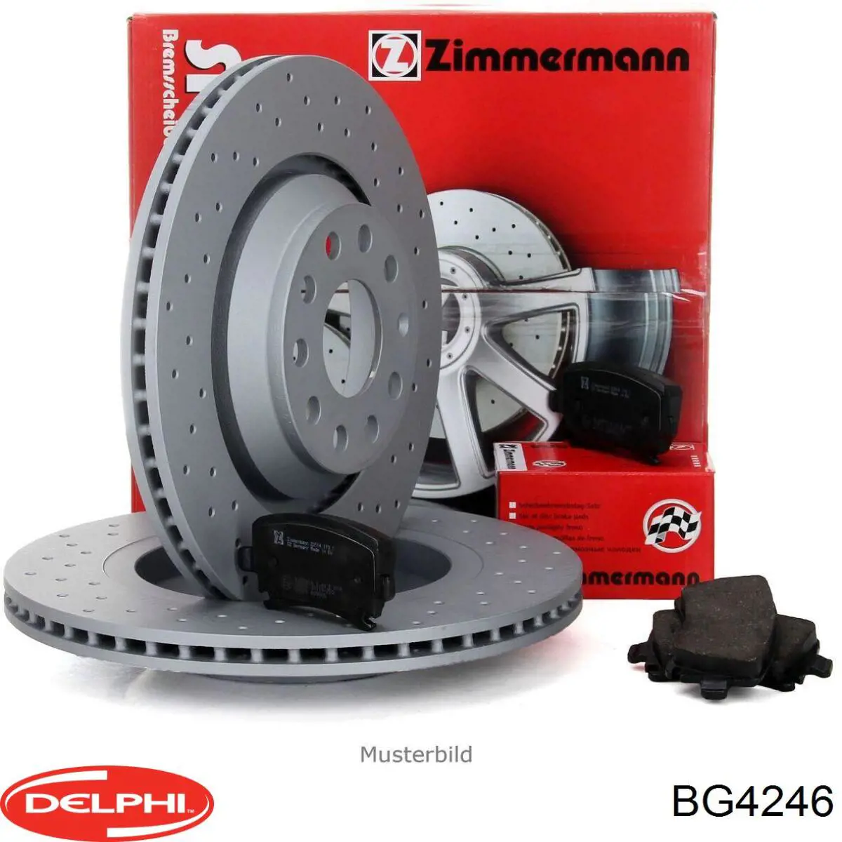 Tarcza hamulcowa przednia Delphi BG4246 cena, od 51,41 USD
