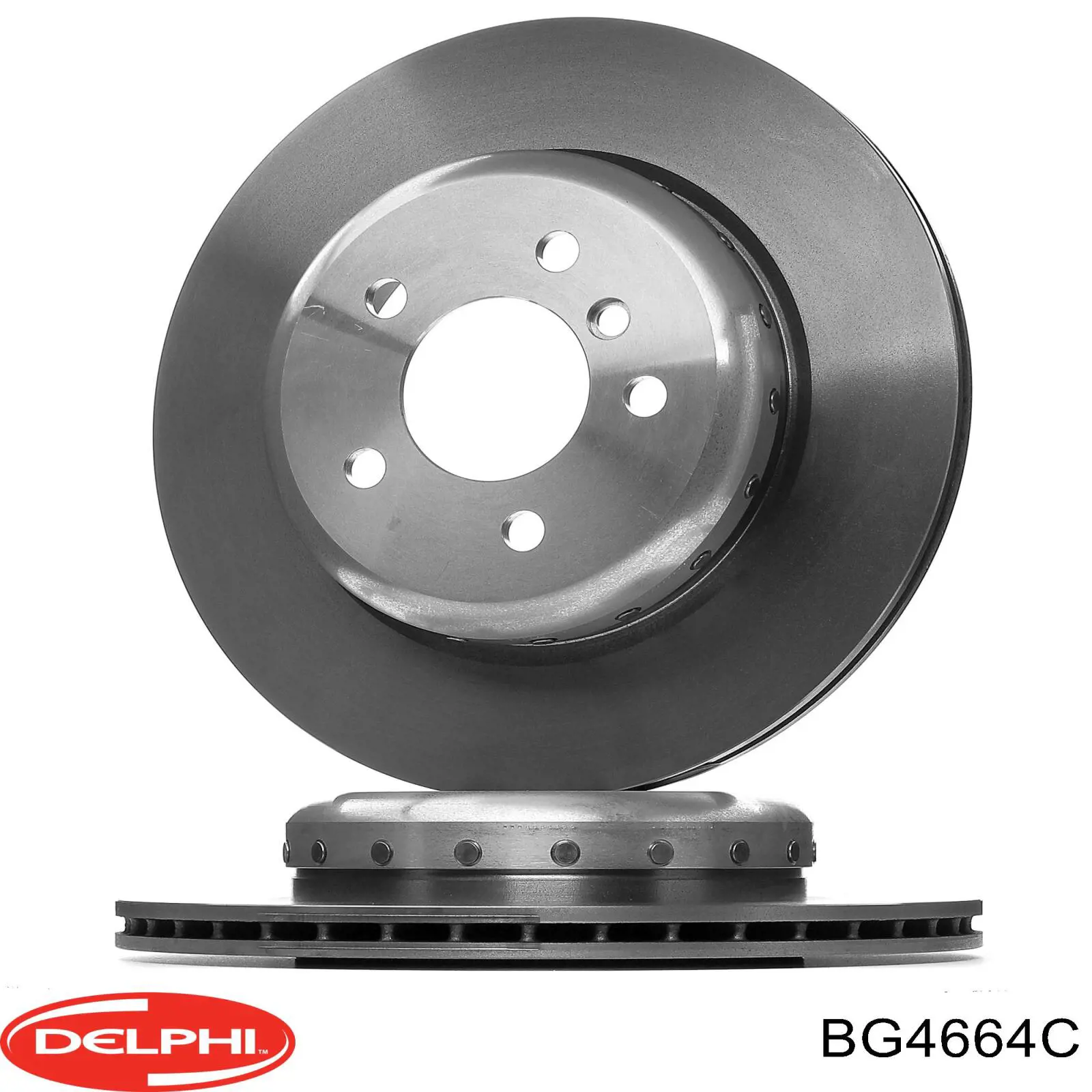 BG4664C Delphi Tarcza hamulcowa tylna