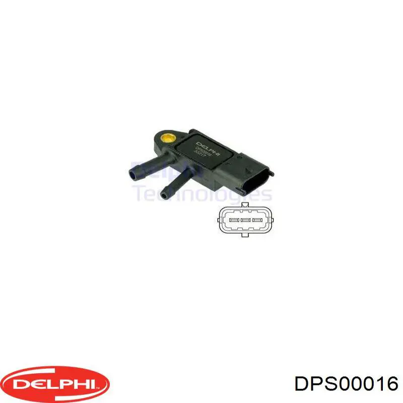 DPS00016 Delphi Czujnik ciśnienia spalin