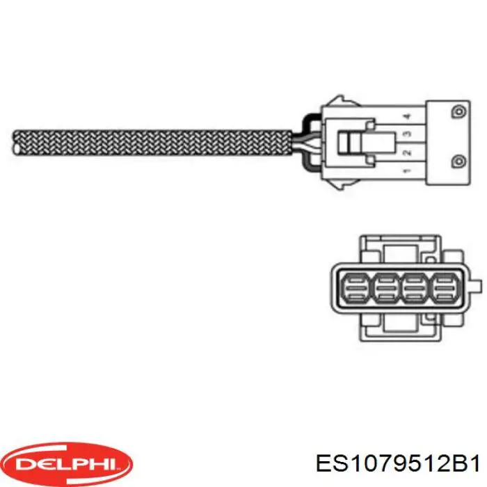Sonda lambda czujnik tlenu przed katalizatorem prawy Delphi ES1079512B1 cena, od 59,13 USD