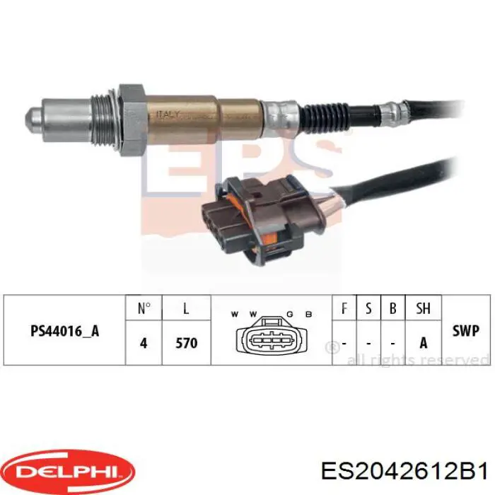Sonda lambda czujnik tlenu po katalizatorze prawy Delphi ES2042612B1 cena, od 70,57 USD