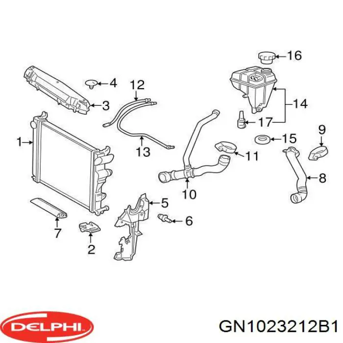 Do koszyka GN1023212B1 Delphi Cewka zapłonowa
