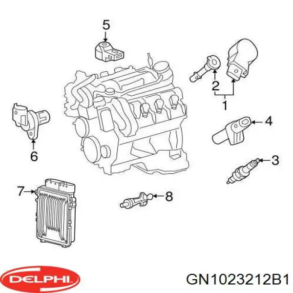 Cewka zapłonowa Delphi GN1023212B1 cena, od 44,69 USD