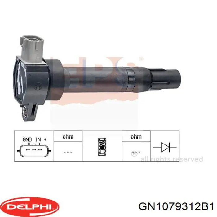 Do koszyka GN1079312B1 Delphi Cewka zapłonowa