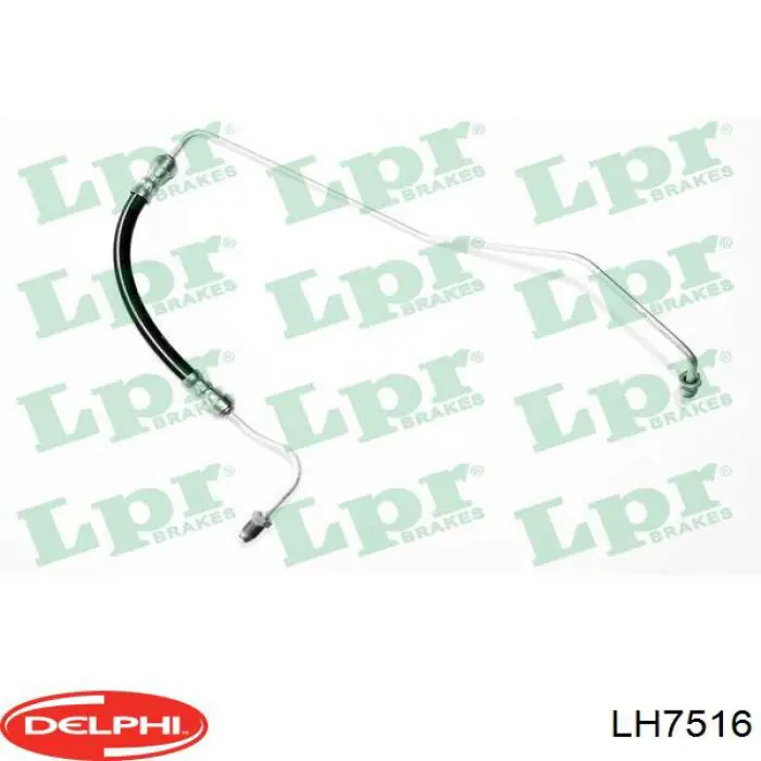 LH7516 Delphi Przewód hamulcowy tylny prawy