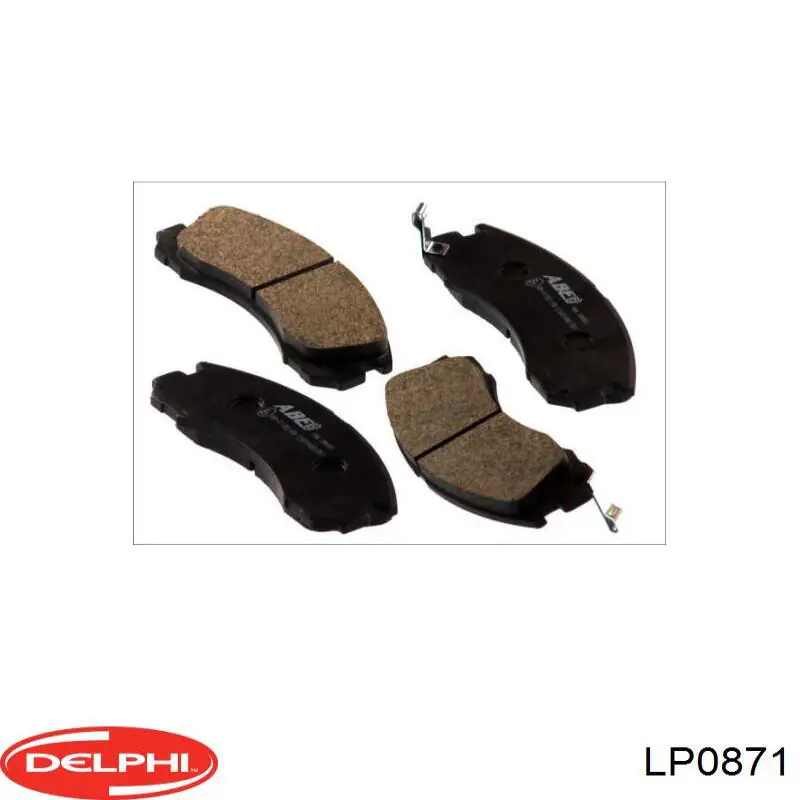 Do koszyka LP0871 Delphi Klocki hamulcowe przednie tarczowe