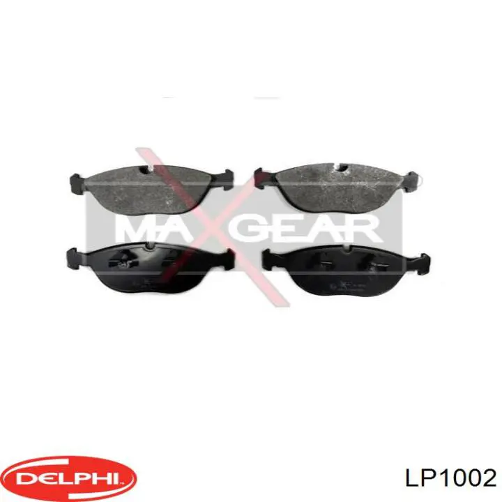 Do koszyka LP1002 Delphi Klocki hamulcowe przednie tarczowe