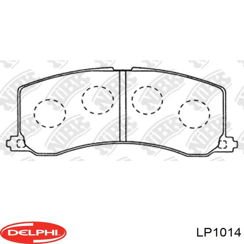 Do koszyka LP1014 Delphi Klocki hamulcowe przednie tarczowe