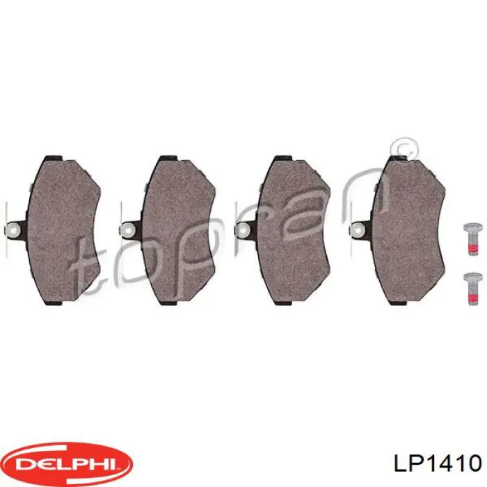 Do koszyka LP1410 Delphi Klocki hamulcowe przednie tarczowe