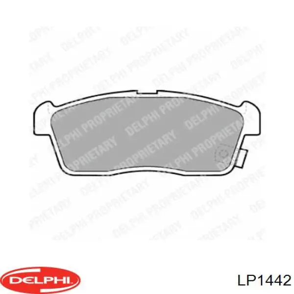 Klocki hamulcowe przednie tarczowe Delphi LP1442 cena, od 22,81 USD