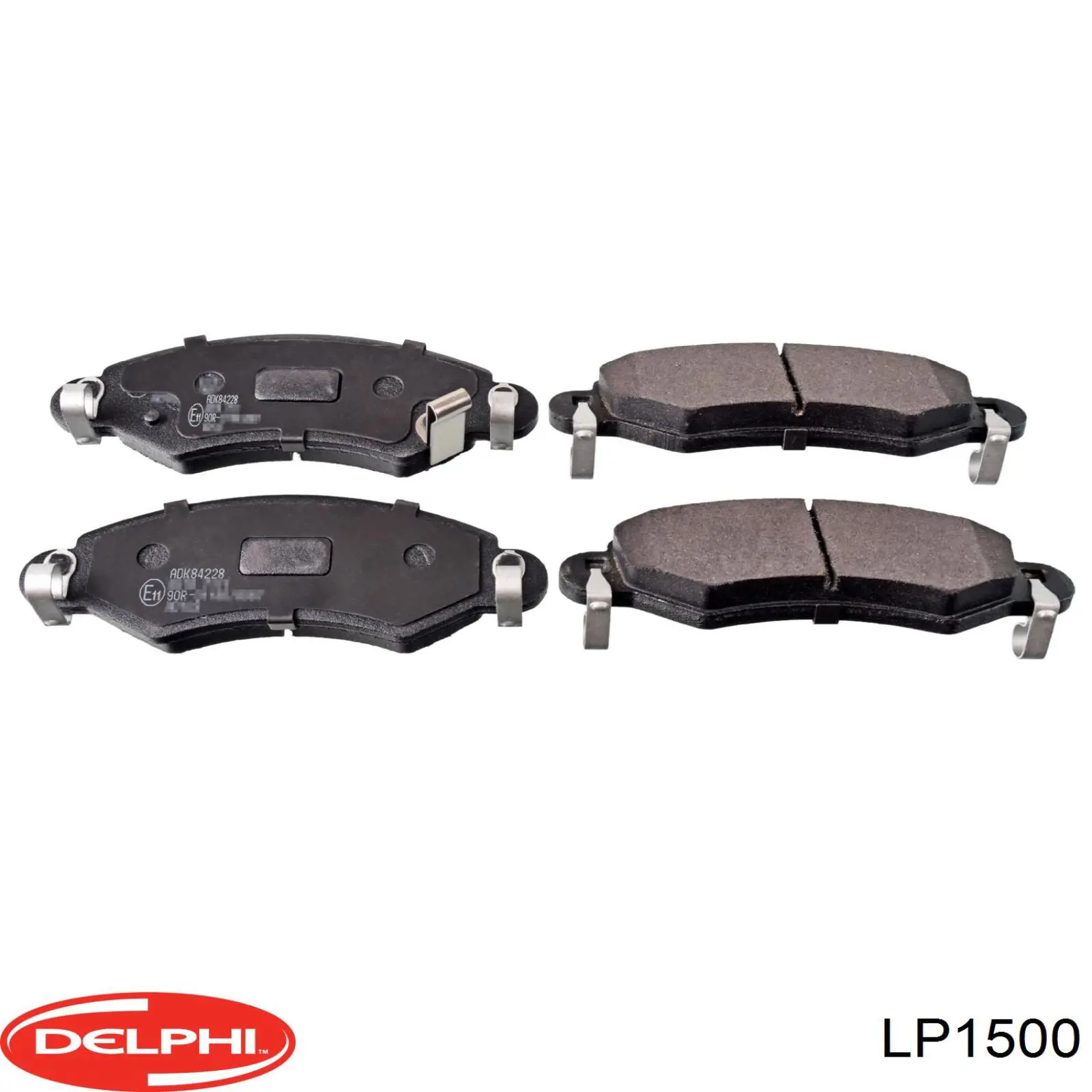 Klocki hamulcowe przednie tarczowe Delphi LP1500 cena, od 26,48 USD