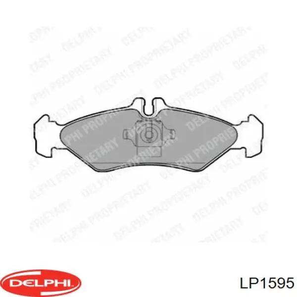 Okładziny (klocki) do hamulców tarczowych tylne Delphi LP1595 cena, od 20,92 USD