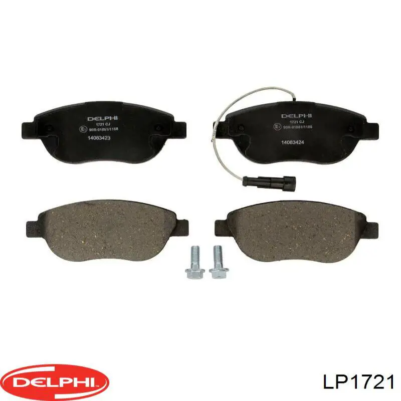 Klocki hamulcowe przednie tarczowe Delphi LP1721 cena, od 25,95 USD