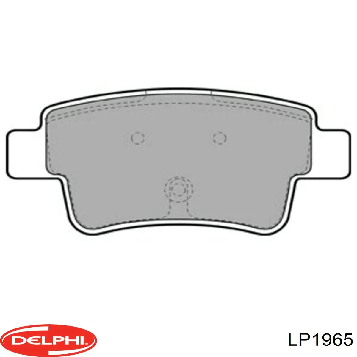 Okładziny (klocki) do hamulców tarczowych tylne Delphi LP1965 cena, od 33,36 USD