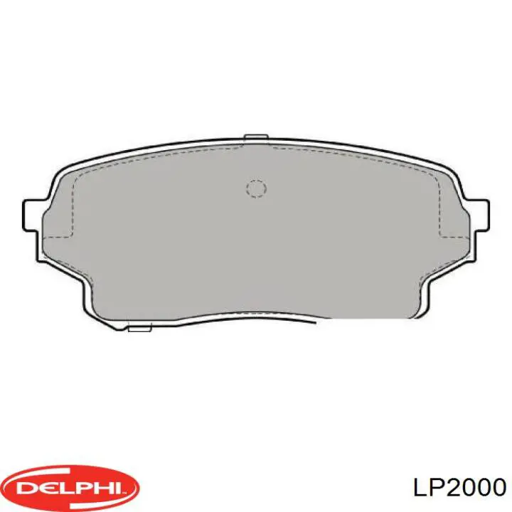 Klocki hamulcowe przednie tarczowe Delphi LP2000 cena, od 27,17 USD