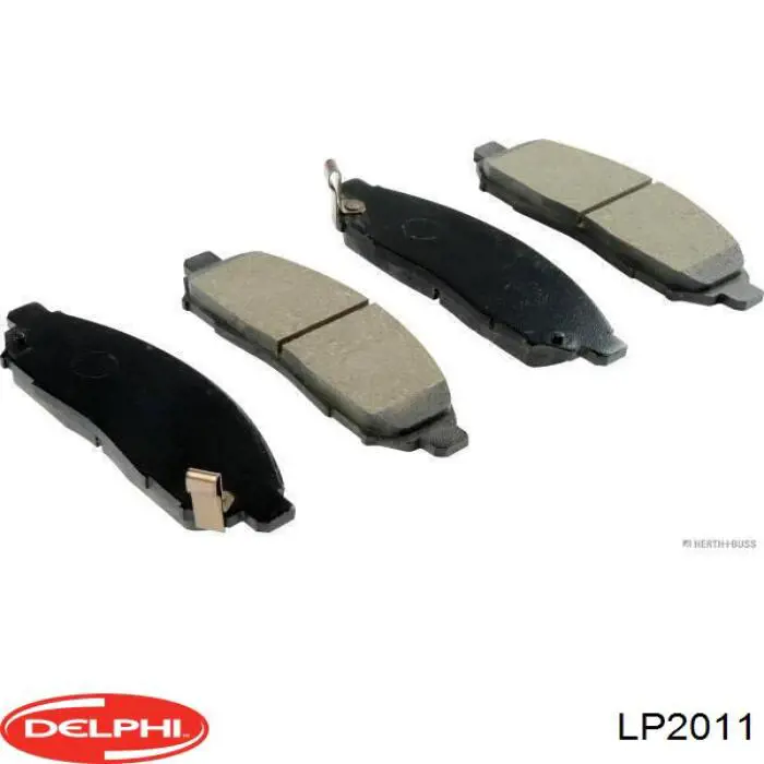 Do koszyka LP2011 Delphi Klocki hamulcowe przednie tarczowe