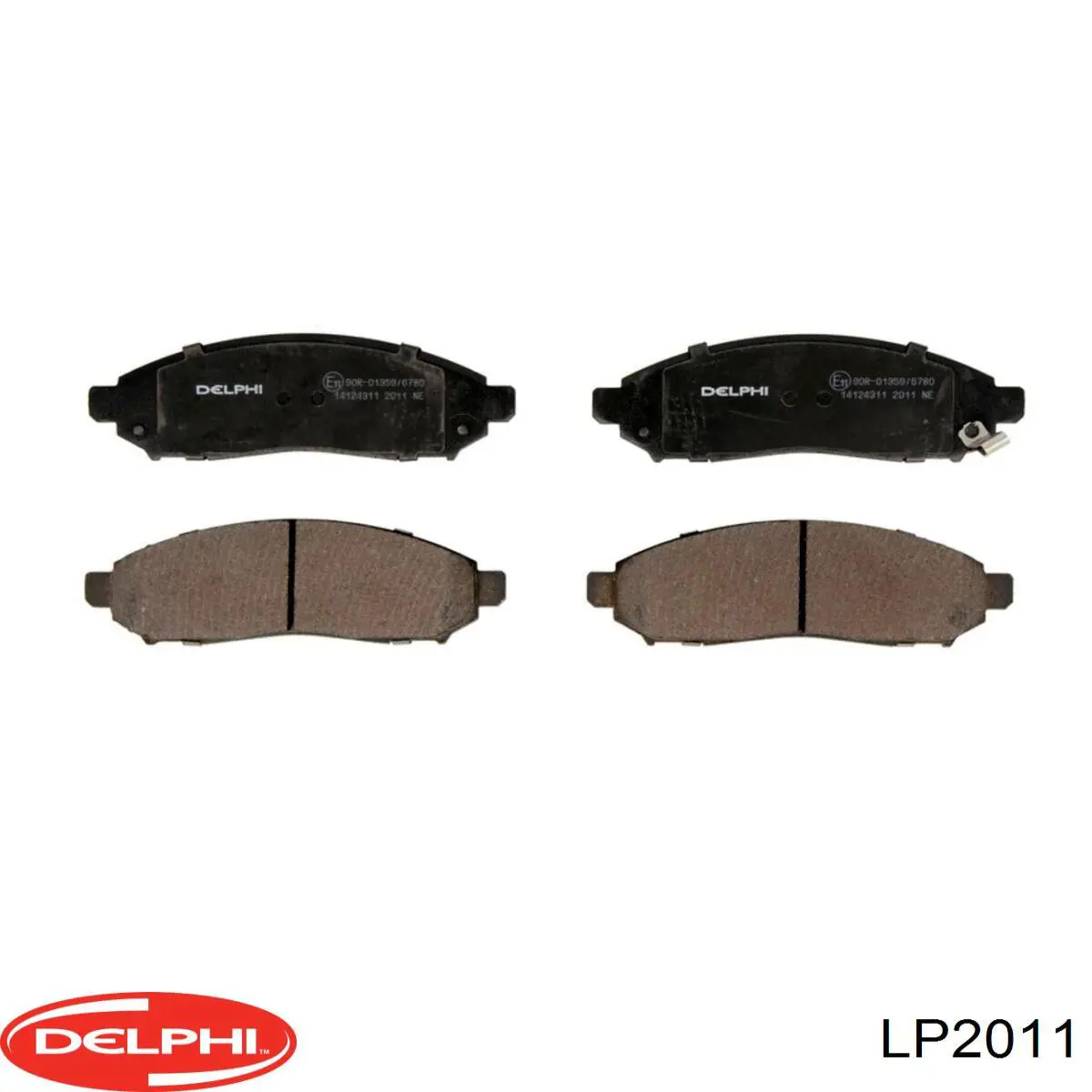 Klocki hamulcowe przednie tarczowe Delphi LP2011 cena, od 29,66 USD