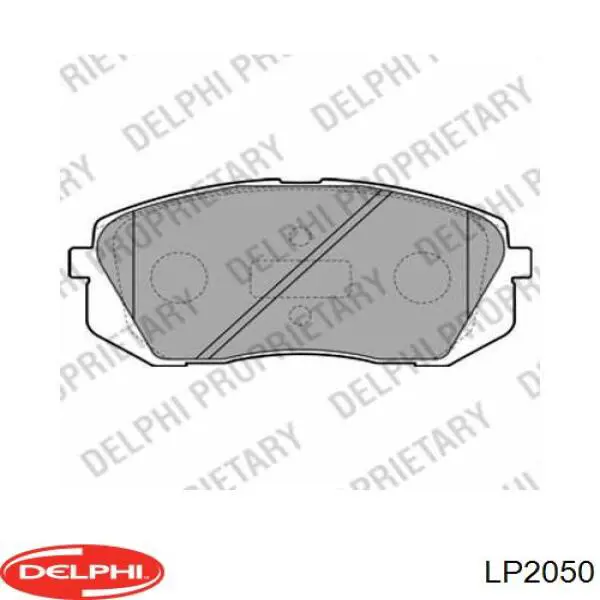 Do koszyka LP2050 Delphi Klocki hamulcowe przednie tarczowe