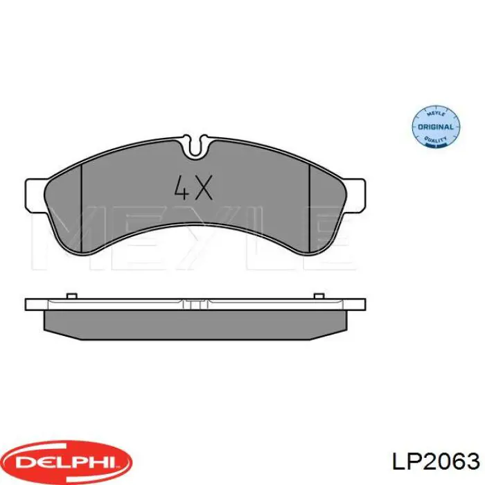 Okładziny (klocki) do hamulców tarczowych tylne Delphi LP2063 cena, od 40,51 USD