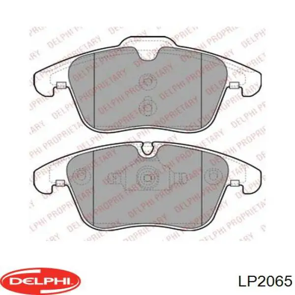 Klocki hamulcowe przednie tarczowe Delphi LP2065 cena, od 31,48 USD
