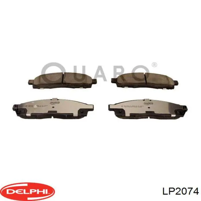 Do koszyka LP2074 Delphi Klocki hamulcowe przednie tarczowe