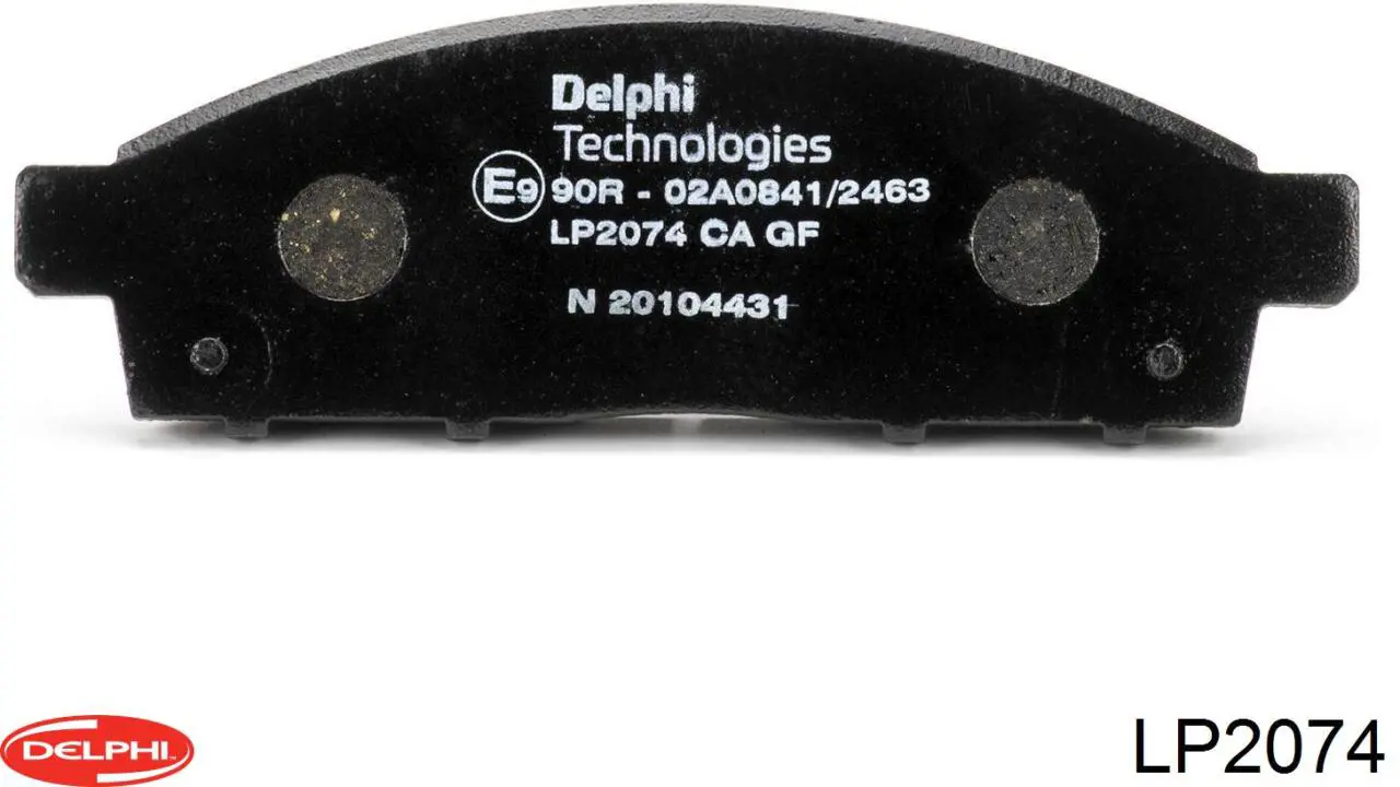 Klocki hamulcowe przednie tarczowe Delphi LP2074 cena, od 27,45 USD