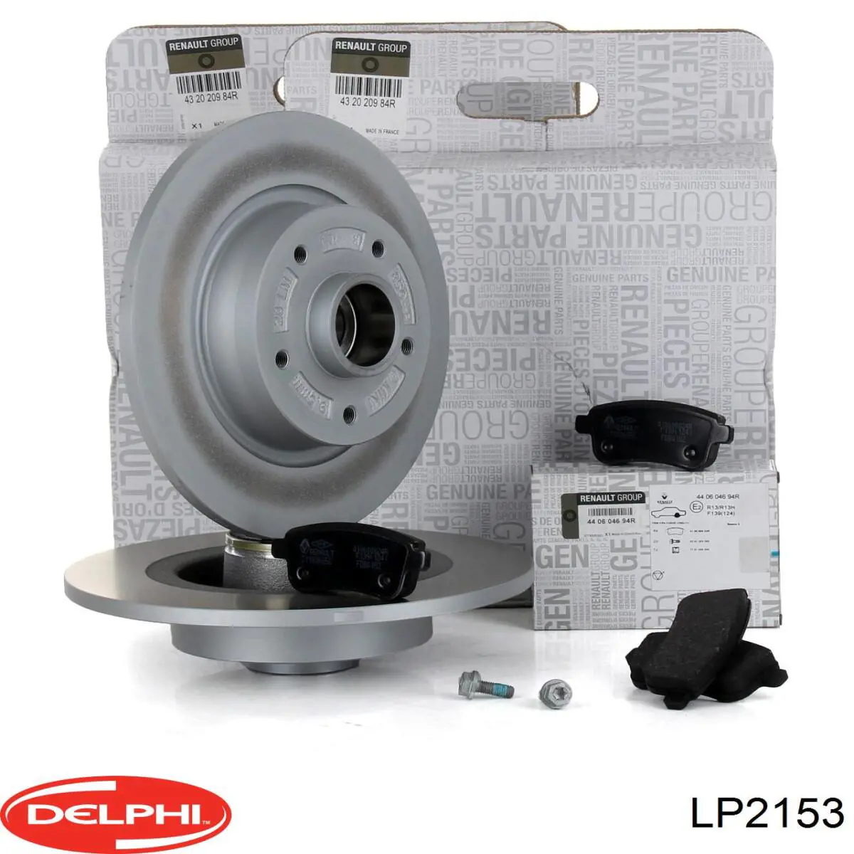 Okładziny (klocki) do hamulców tarczowych tylne Delphi LP2153 cena, od 30,51 USD