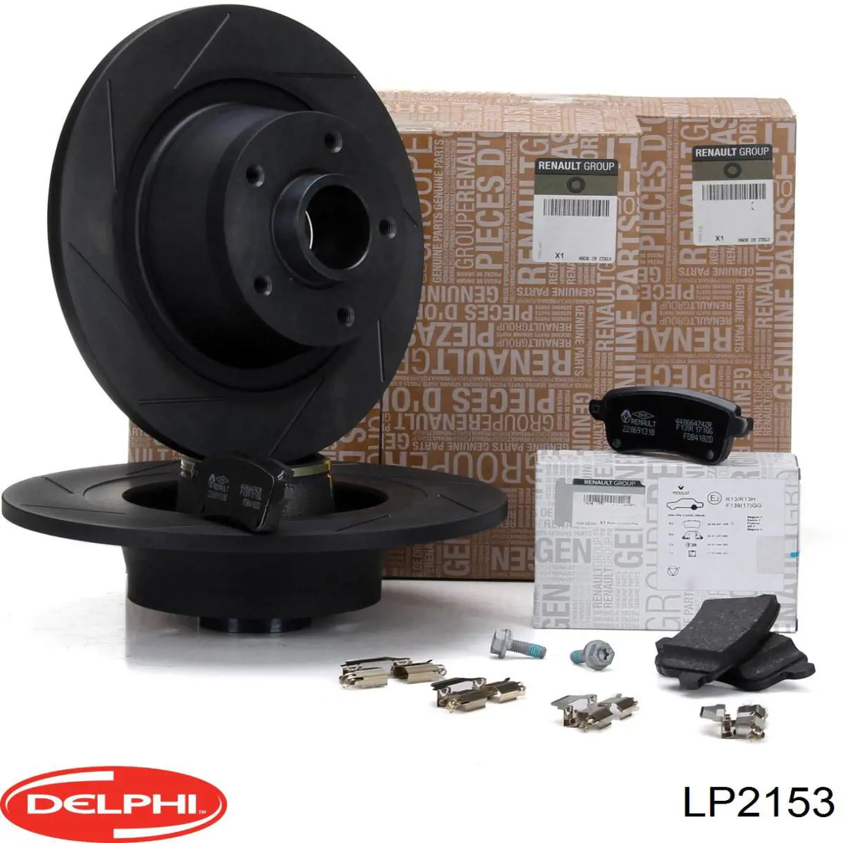 Do koszyka LP2153 Delphi Okładziny (klocki) do hamulców tarczowych tylne