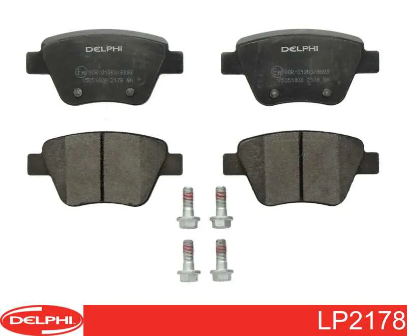 Okładziny (klocki) do hamulców tarczowych tylne Delphi LP2178 cena, od 23,41 USD