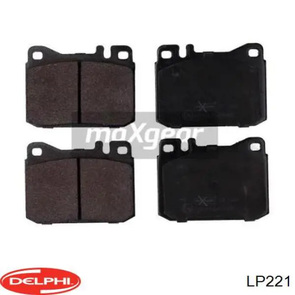 Klocki hamulcowe przednie tarczowe Delphi LP221 cena, od 25,29 USD