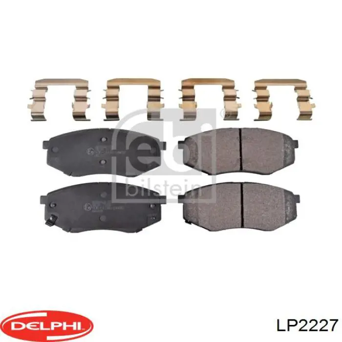 Klocki hamulcowe przednie tarczowe Delphi LP2227 cena, od 27,33 USD