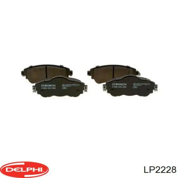 Do koszyka LP2228 Delphi Klocki hamulcowe przednie tarczowe