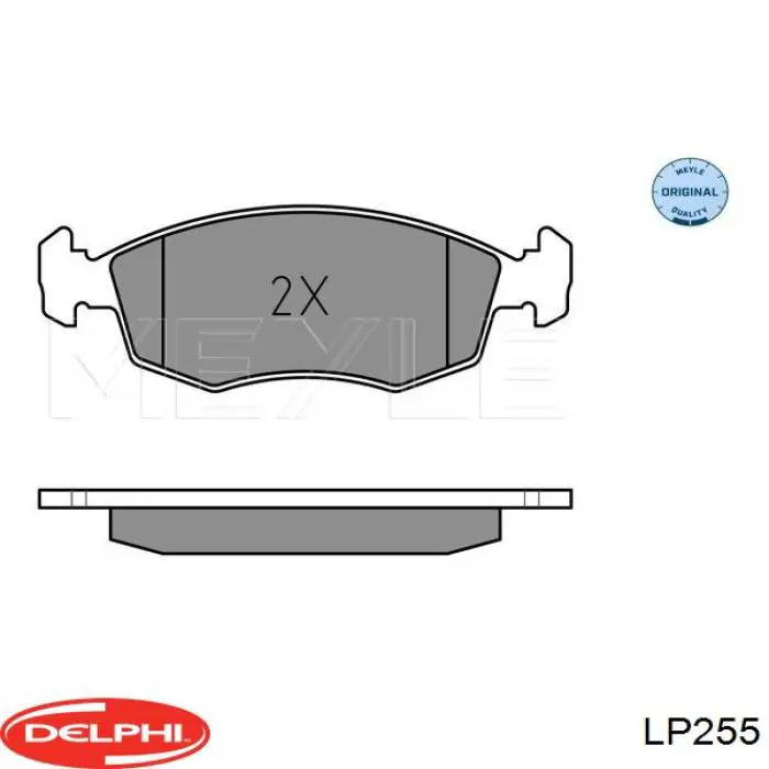 Do koszyka LP255 Delphi Klocki hamulcowe przednie tarczowe
