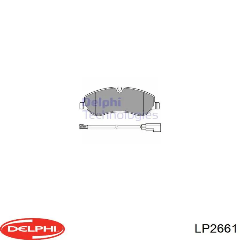 Klocki hamulcowe przednie tarczowe Delphi LP2661 cena, od 37,39 USD