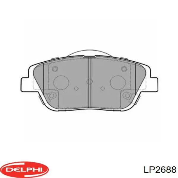 Klocki hamulcowe przednie tarczowe Delphi LP2688 cena, od 27,35 USD