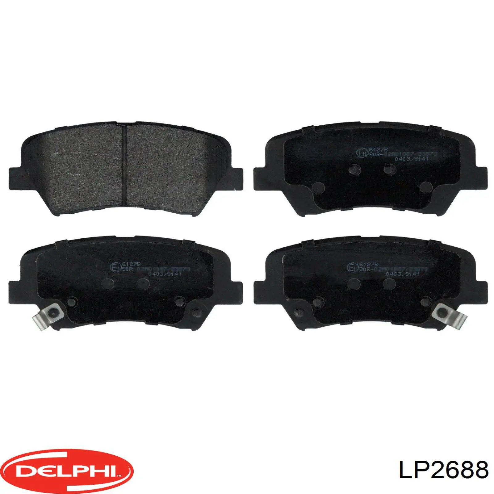 Do koszyka LP2688 Delphi Klocki hamulcowe przednie tarczowe