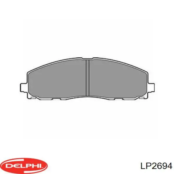 LP2694 Delphi Klocki hamulcowe przednie tarczowe