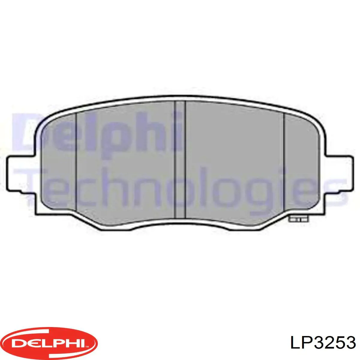 LP3253 Delphi Okładziny (klocki) do hamulców tarczowych tylne
