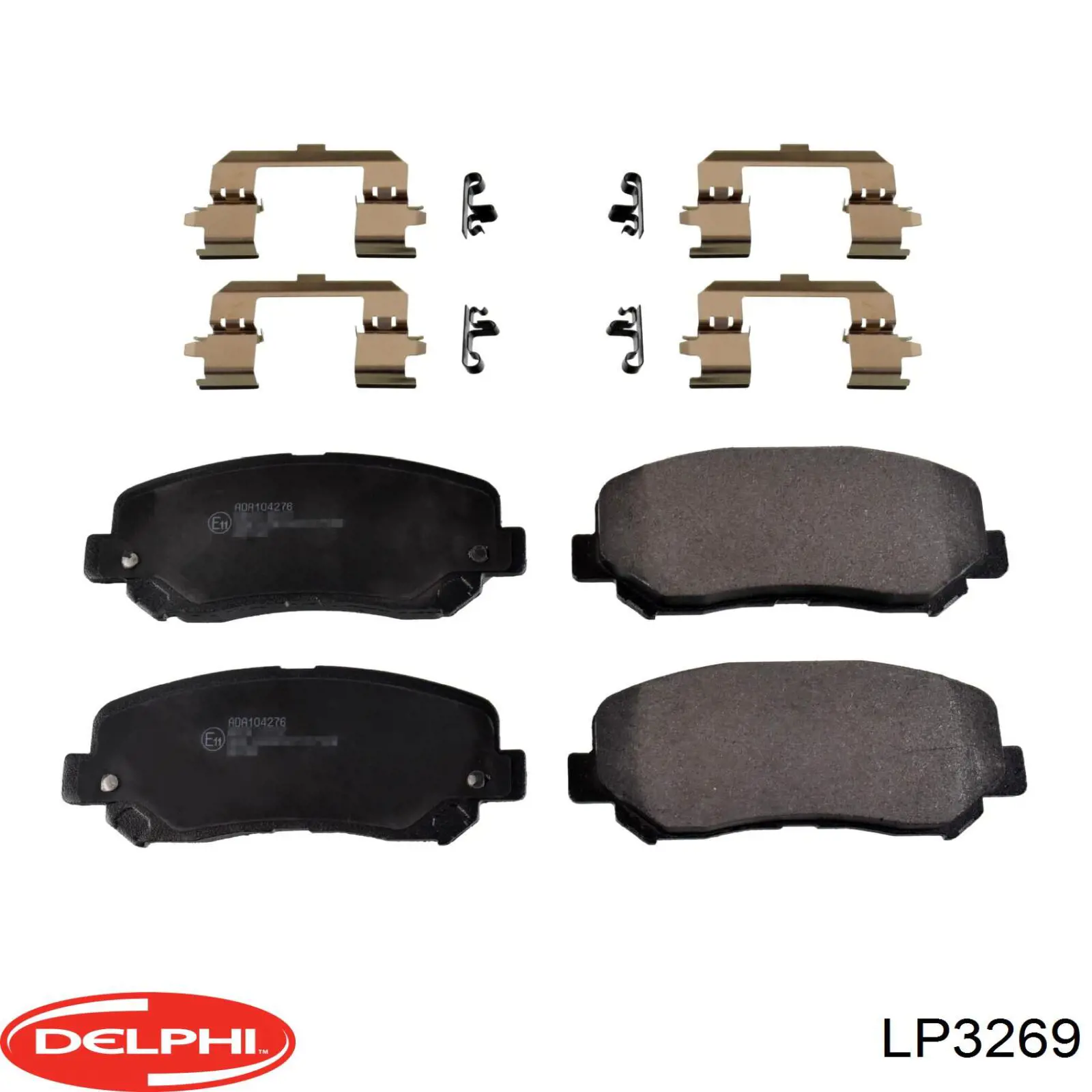 LP3269 Delphi Klocki hamulcowe przednie tarczowe